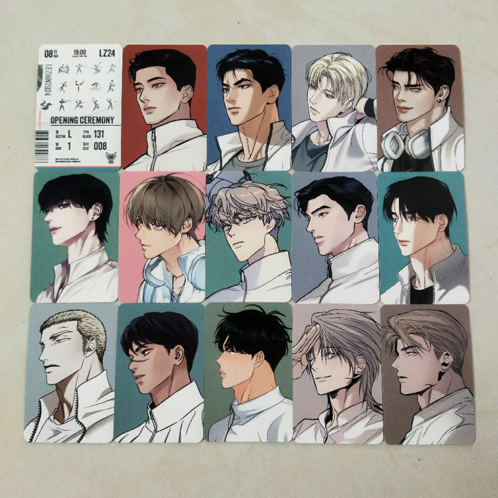 Lezhin Season Greetings ปฏิทิน 2024 SG Lezhin 2024 ทีม Lezhin SG24 Photocard โปสการ์ด POTN Jinx PB L