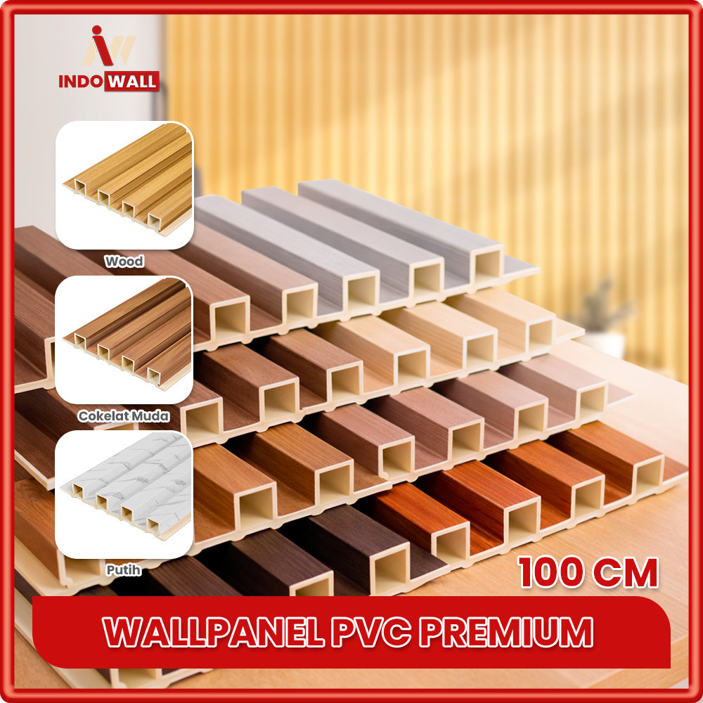 WPC Wall PaneL / 1 เมตร x 17 ซม. แผงผนัง / แผงผนัง Pvc - IndoWall