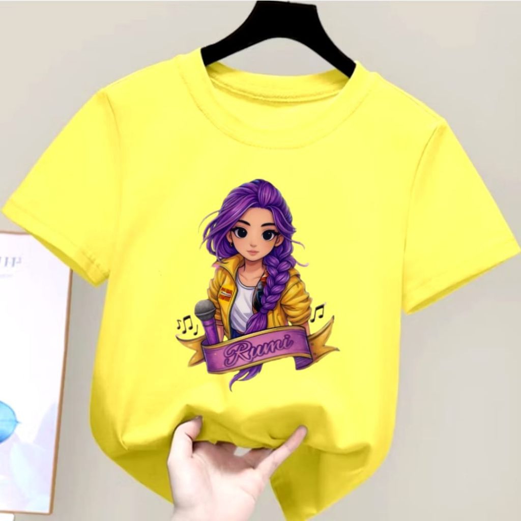 STAR KIDS_99 / เสื้อสําหรับเด็กผู้หญิงและผู้ใหญ่พร้อมรูปภาพ Kpop Hunter RUMI