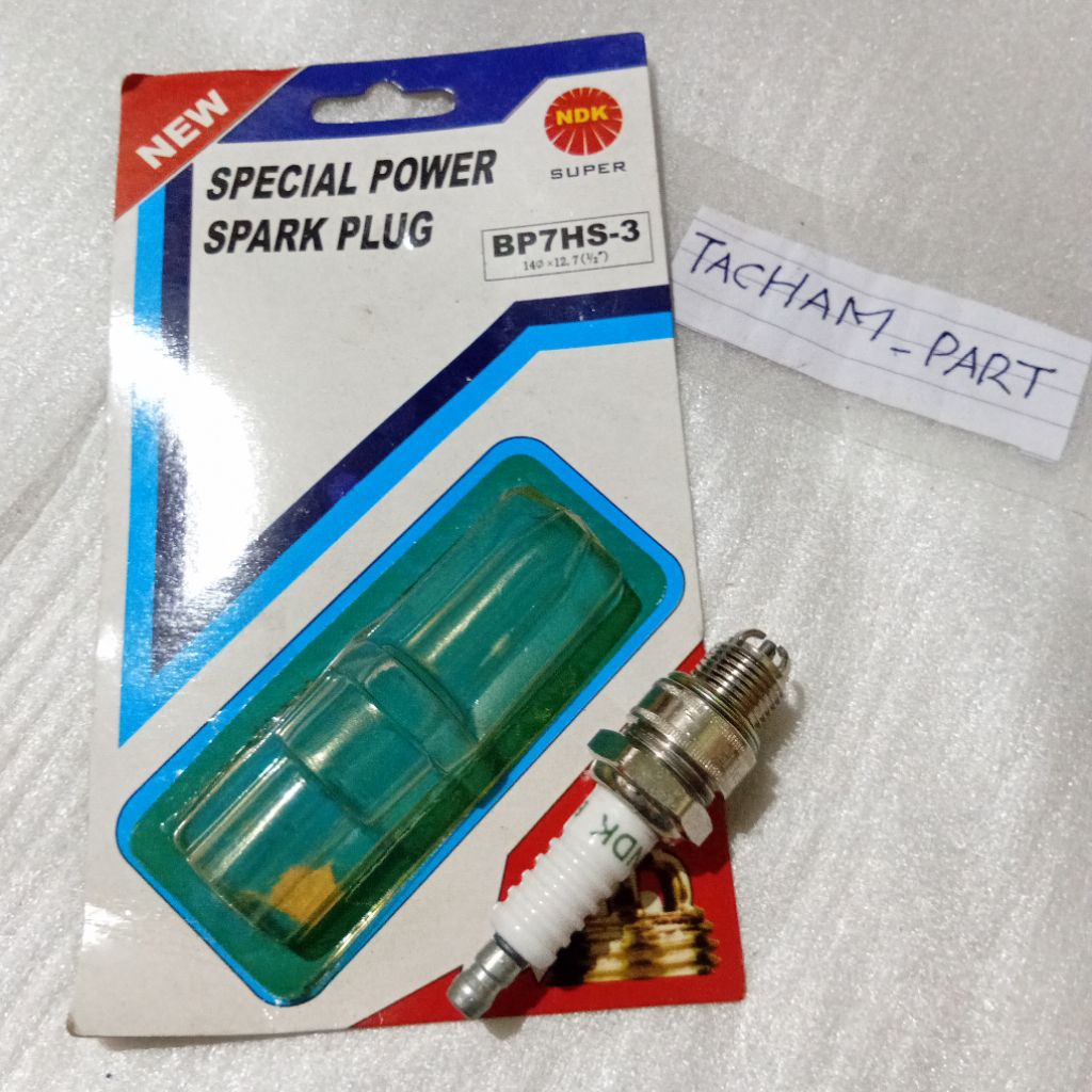 MESIN BP7HS 14 x 12.7 เดิม 3 ขา ndk หัวเทียน MOTORCYCLE หัวเทียนสั้นหัว RX KING master cobra ใหม่ fa