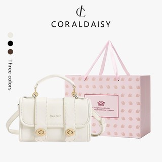 CORALDAISY Tas Wanita 2026 Elegan Tas Selempang Solid Slingbag Tali Panjang Tas Bahu Gesper Berputar