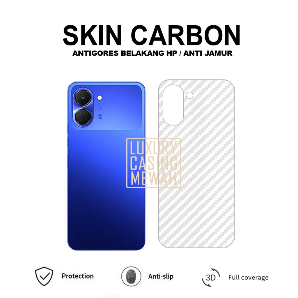 Tecno Spark Go 3 Skin Carbon 3D Anti-Scratch Carbon Skin