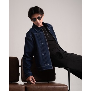NOHAKU – Alden Denim Boxy Jacket Blue