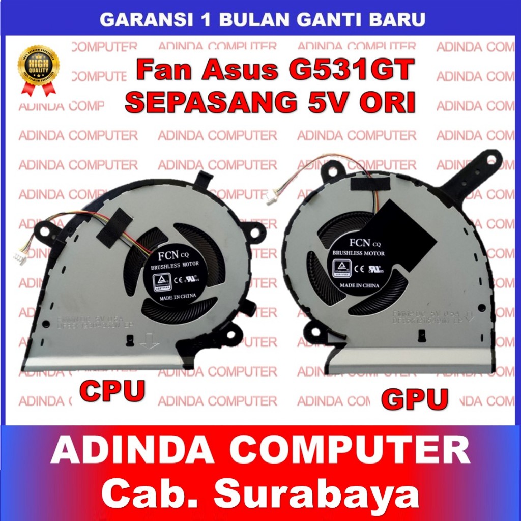 พัดลม Asus ROG Strix G531GT G531 G712LWS G731 G731G G731GV G732GV G732LW GL731GT GL731GU G712LW PAIR