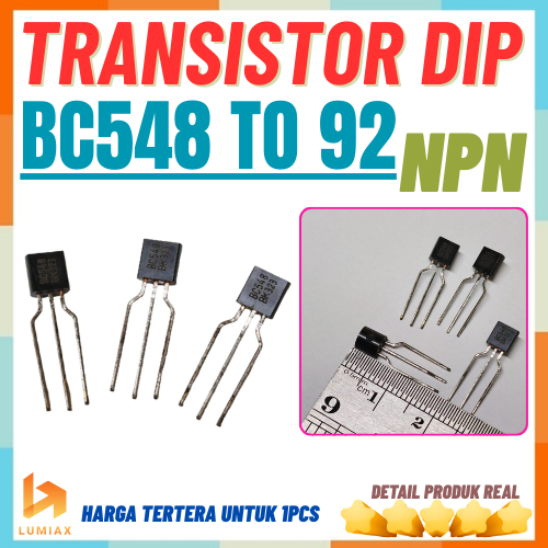 ทรานซิสเตอร์ BC548 BC548B BC 548 548B TO-92 NPN BIPOLAR TRANSISTOR BC548