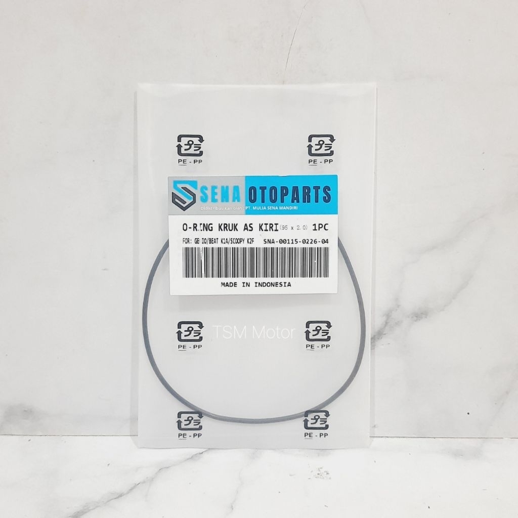 Oring O แหวนเพลาข้อเหวี่ยงซ้าย Genio K0J Beat Dlx K1A Scoopy K2F 91307-K0J-N00 95x2.0 ORIGINAL SENAA