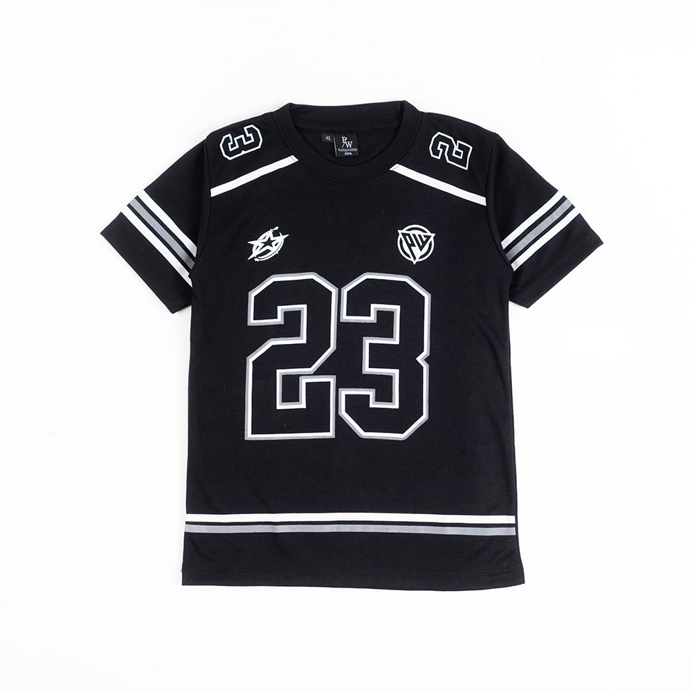 เสื้อยืดเด็ก Jersey Made of 24s Cotton - Number Motif เสื้อยืดเด็ก อายุ 1 - 11 ปี A3