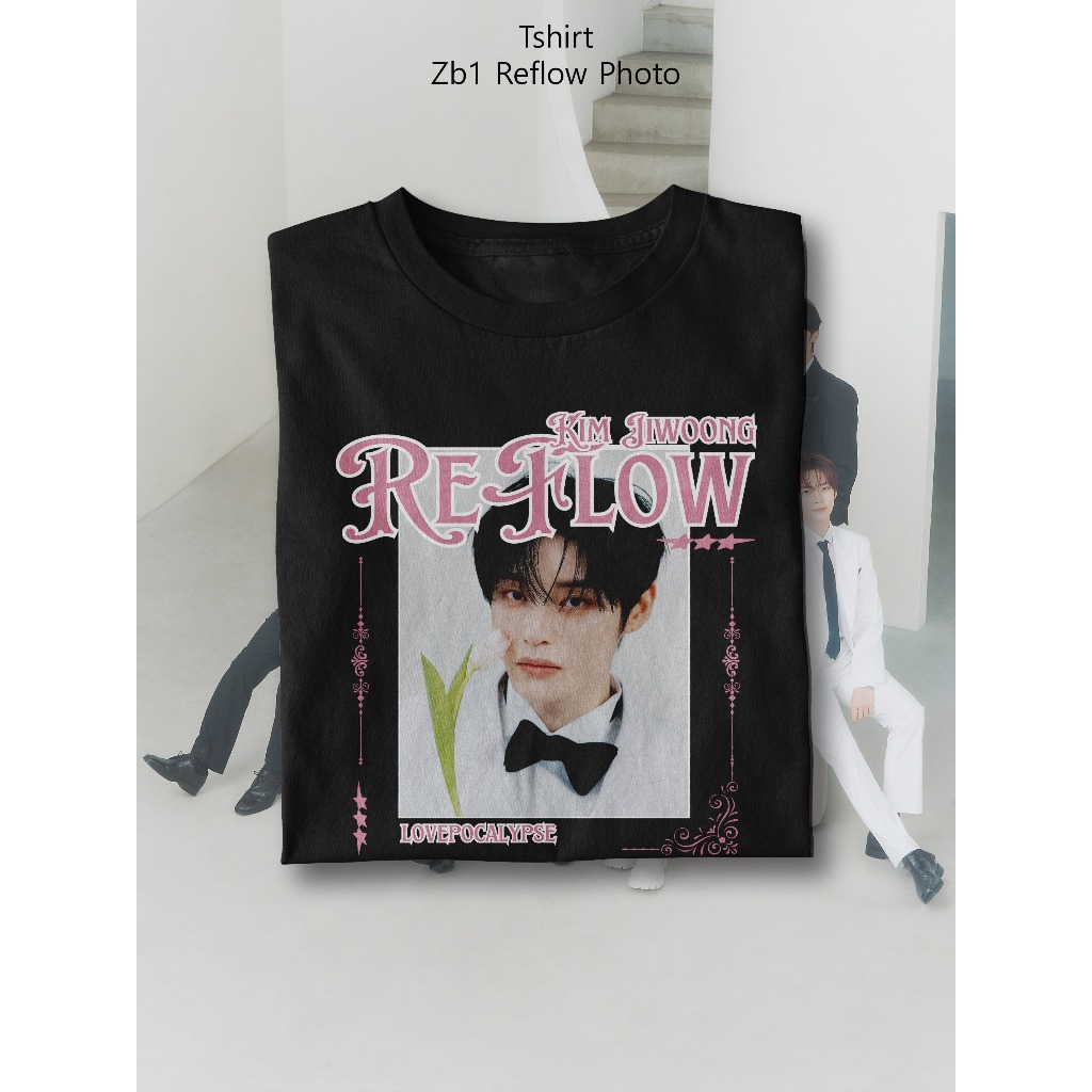 Pretty savage- zerobaseone zb1 reflow kim jiwoong เสื้อยืดรูปถ่าย