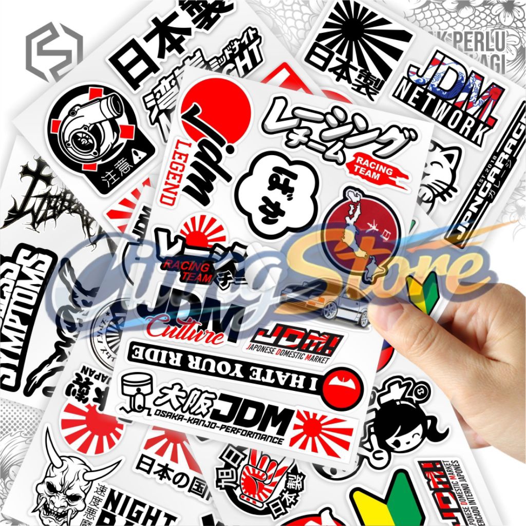 สติ๊กเกอร์ติดรถ, สติ๊กเกอร์ JDM, สติ๊กเกอร์ JDM, สติ๊กเกอร์ติดรถ JDM, ตลาดในประเทศญี่ปุ่น, JDM01