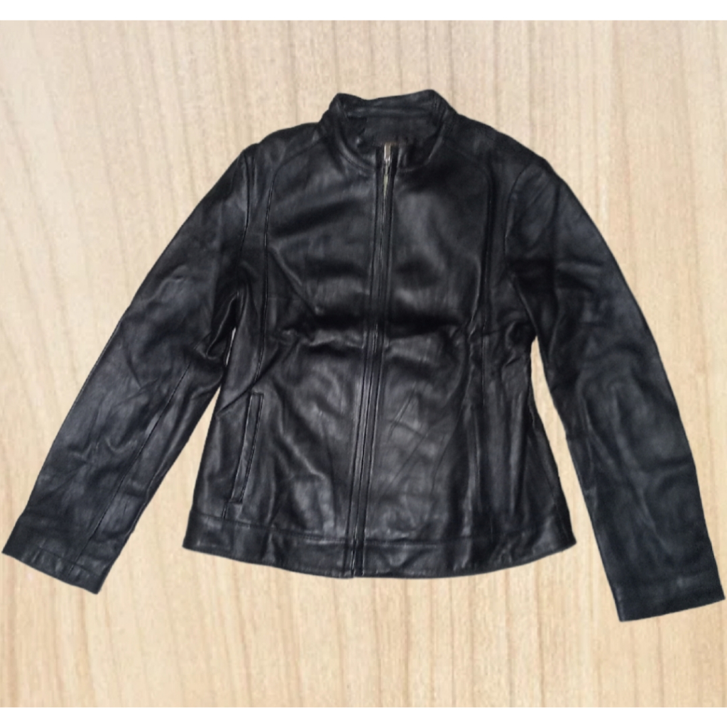TOP QUALITY UNISEX ของแท้ SHEEP LEATHER BIKERS JACKET JK 009