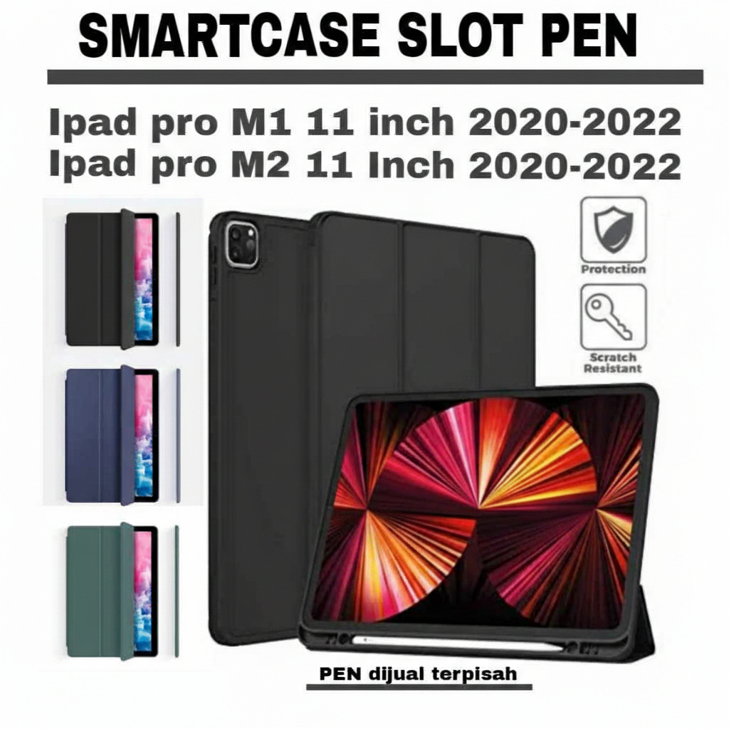 Smartcase Slot Pen Ipad Pro M1 11" นิ้ว 2020 2022/Ipad Pro M2 11" นิ้ว 2021 case ipad pro m1 \ case 