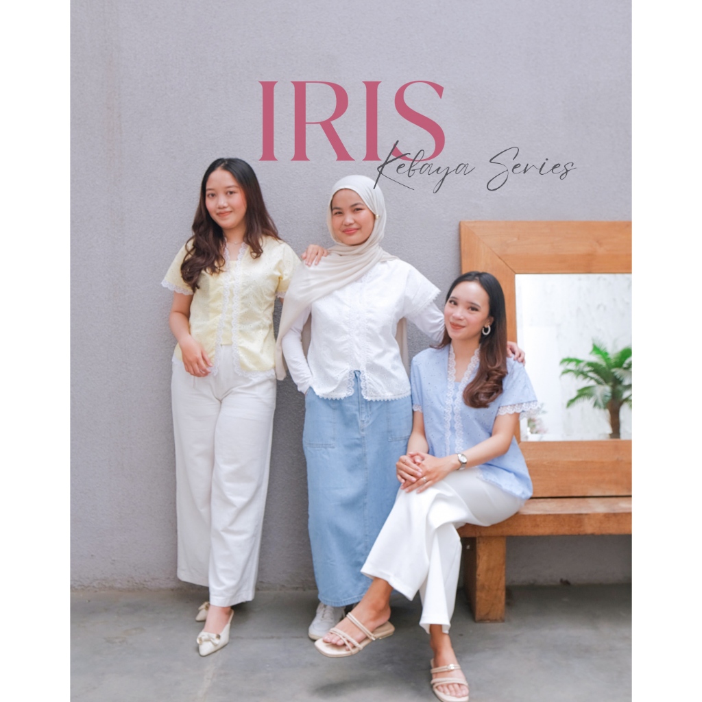 IRIS (1) - เสื้อเชิ้ตผู้หญิงแขนสั้น Selaras Studio Modern Kebaya (Vol 1)