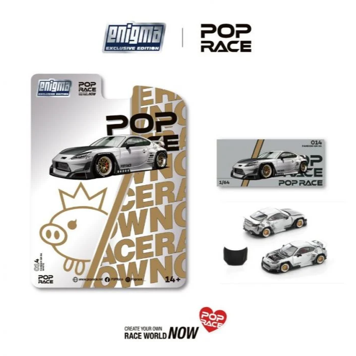 Pop Race x Enigma 1:64 Pandem GR86 คริสตัลไวท์เพิร์ล