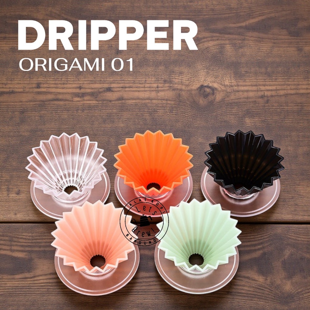 Origami Dripper Handle พลาสติกอะคริลิคใส 01 (1-2 ถ้วย) / Origami Dripper