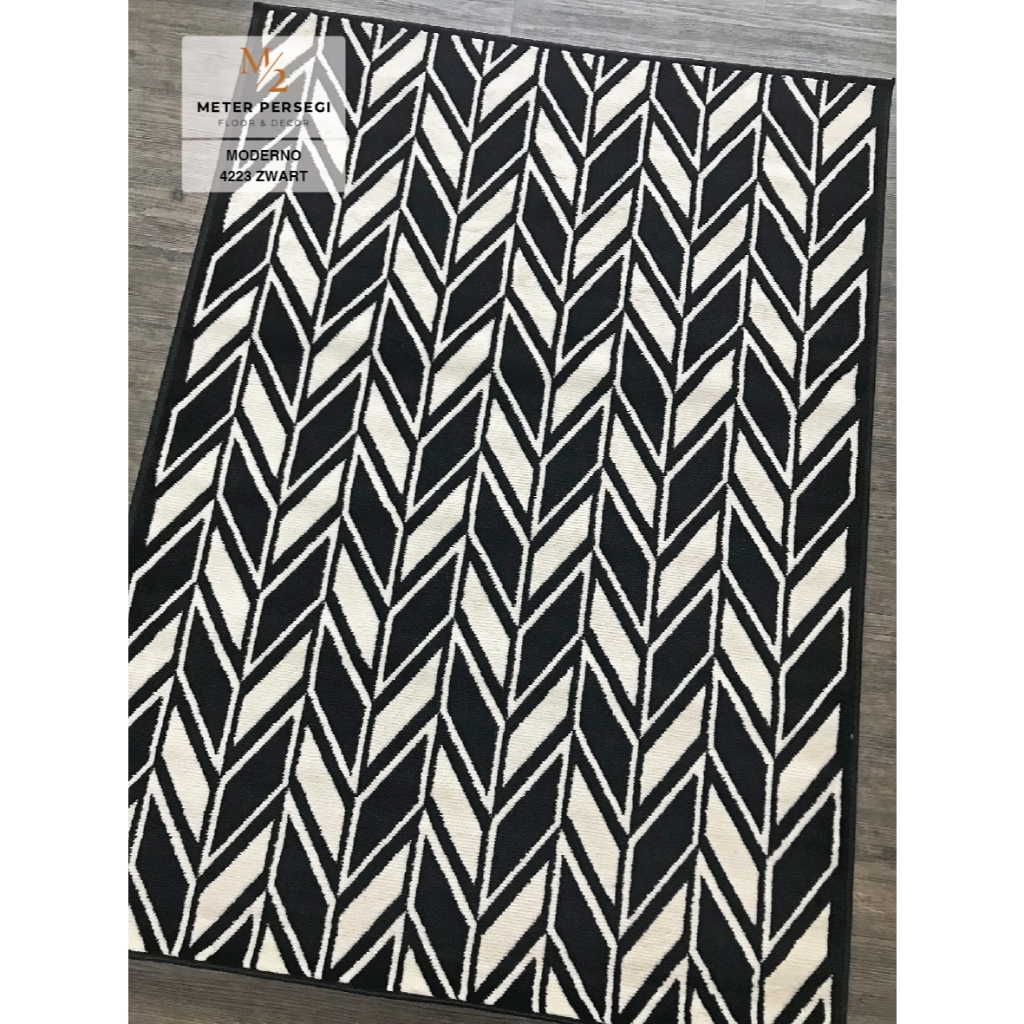 LOKAL Moderno พรมท้องถิ่น 115 x 155 ซม. 4223 Zwart