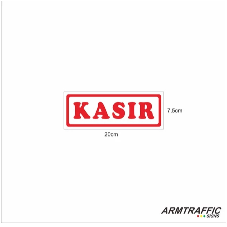 CASH REGISTER SIGN CASH REGISTER ป้าย CASH REGISTER WRITING 7.5 X 20CM