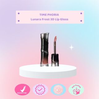 TIME PHORIA  Lunara Frost 3D Lip Gloss - Lip Gloss Plumping 24H Moisture Lock Non Sticky Glass Shine