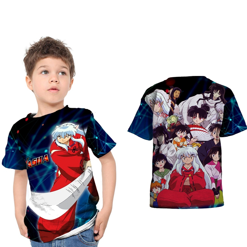 เสื้อยืด INUYASHA MANGA สําหรับเด็ก Sublime Fullprint