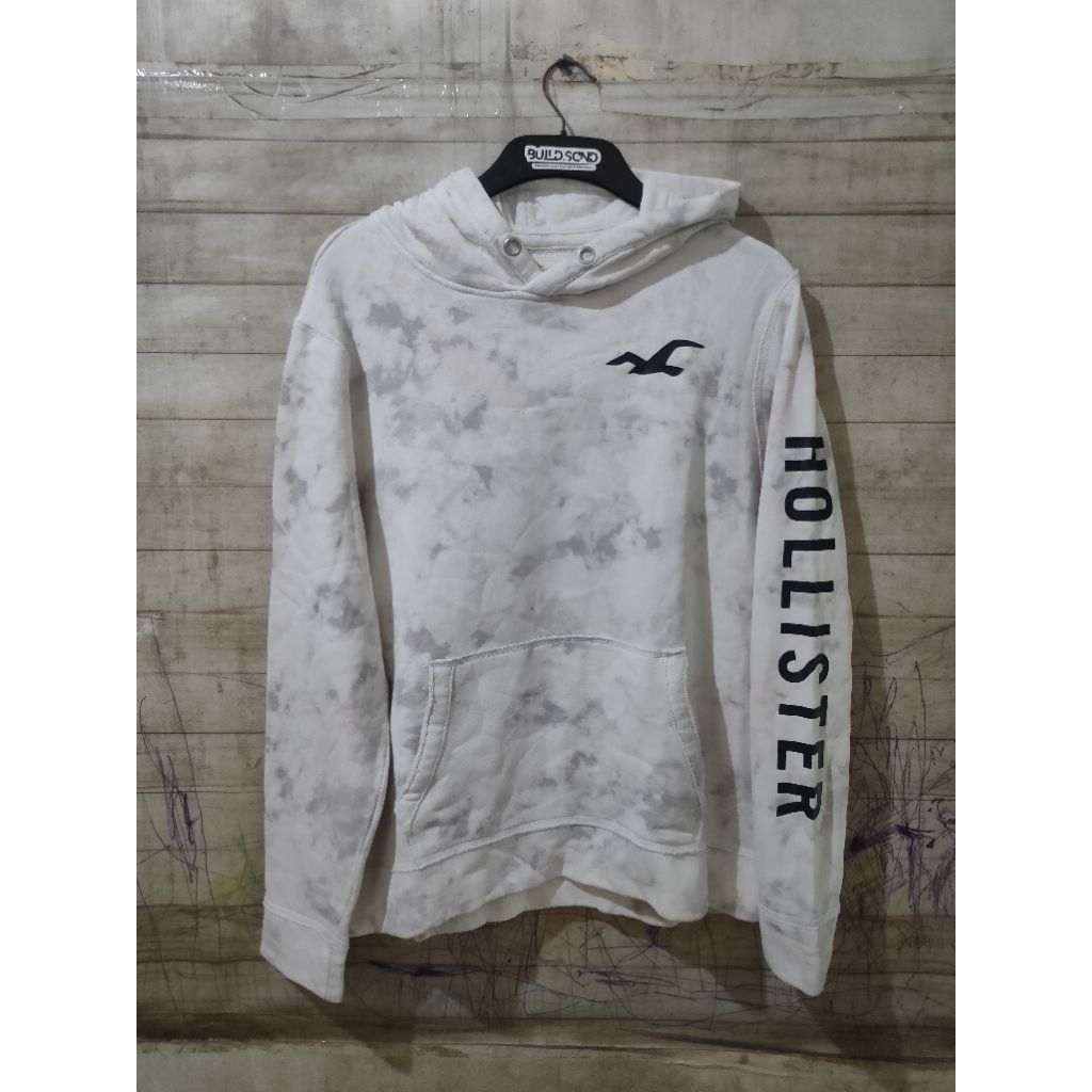 เสื้อฮู้ด Hollister Cloud White Big Logo Size XL