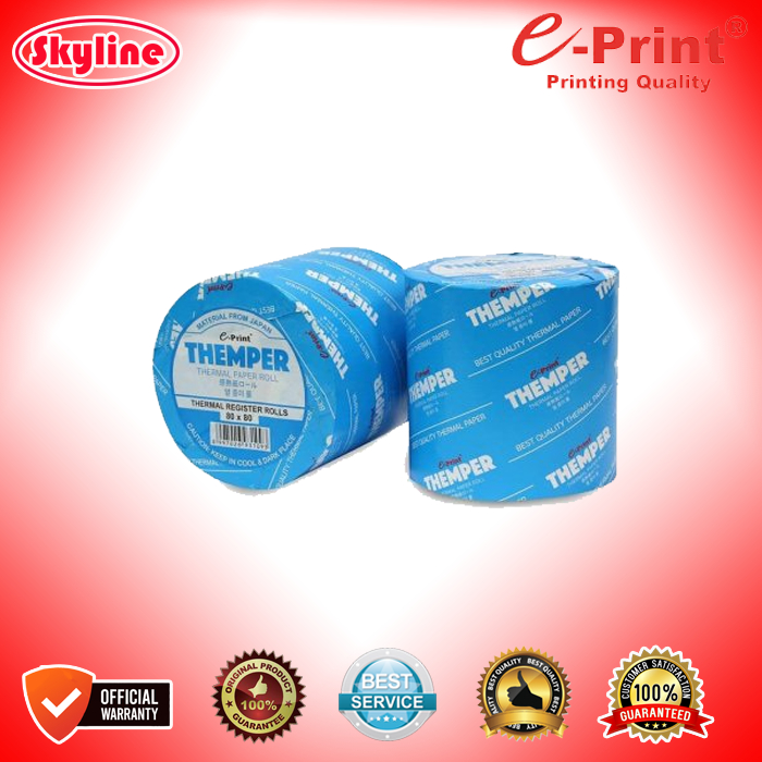 กระดาษเทอร์มอล E-Print UK.80X80 UK 80X80 UK80X80 สินค้าเดิม