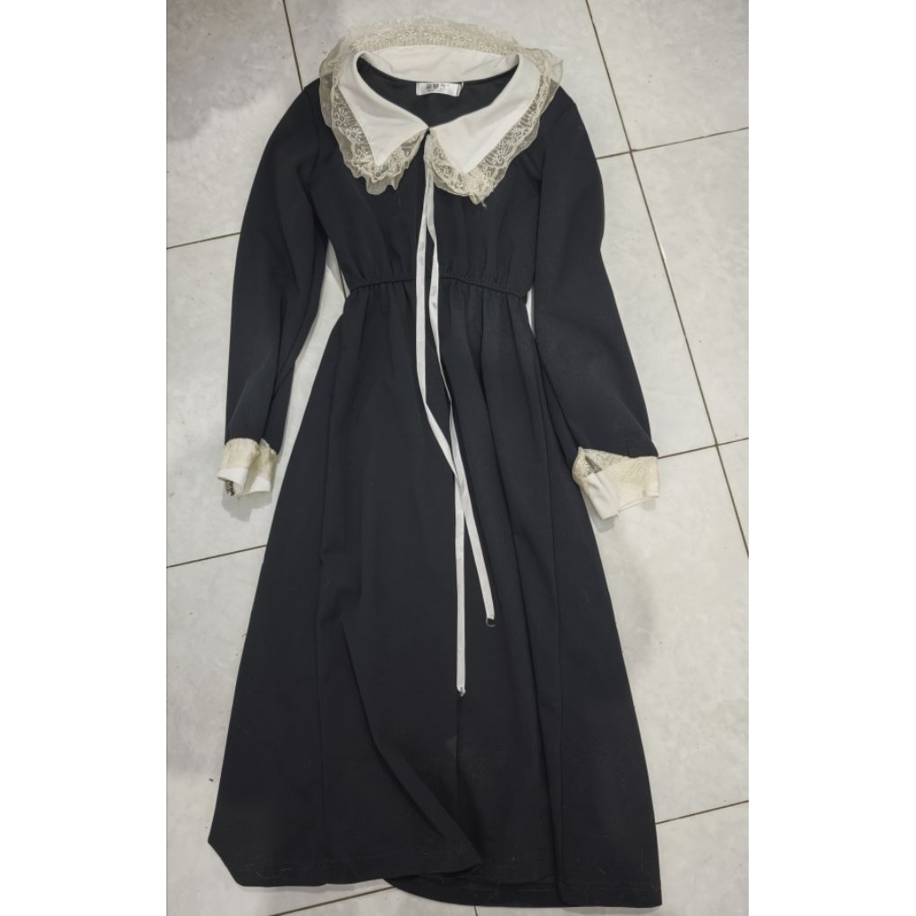 Taobao black Dress + seifuku สีชมพู