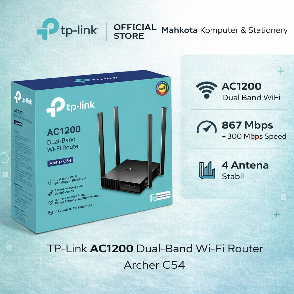 Tplink Archer C54/C64 เราเตอร์ wifi ดูอัลแบนด์ AC1200 Tp-Link Archer