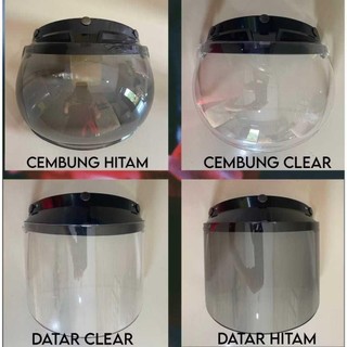 KACA DAN PET HELM BOGO DEWASA PREMIUM RETRO/CLASSIC/CROSS || UNTUK SEGALA MERK HELM BOGO RETRO/CLASSIC/CROSS