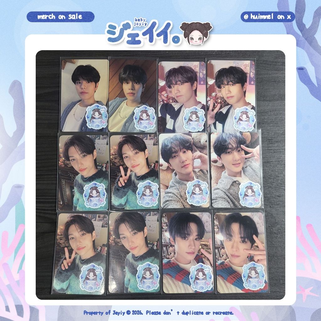 โฟโต้การ์ด STRAYKIDS OFFICIAL SKZ-REPLY 3RD FANCLUB STAY SEUNGMIN HAN FIX CHANGBIN LEEKNO