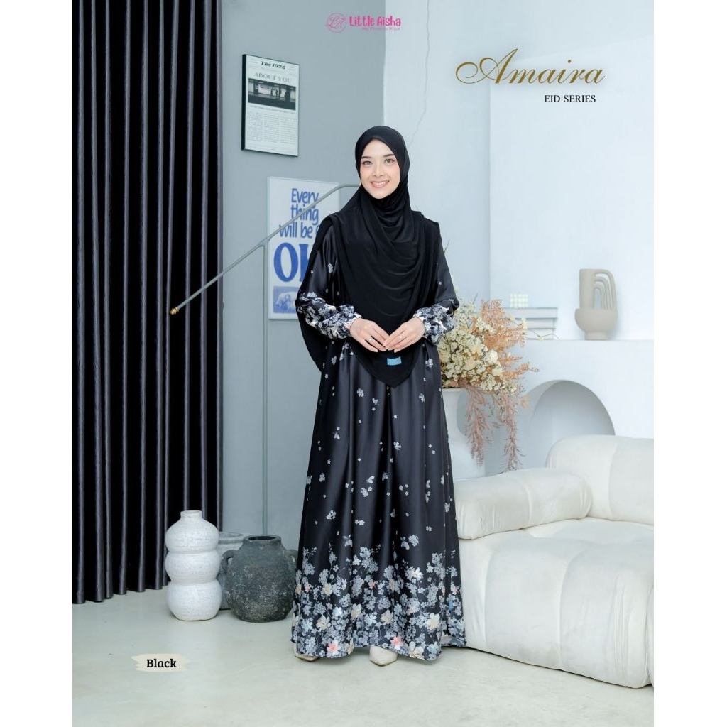 AMAIRA DRESS MOM GAMIS IED SERIES 2026 HIJAB SYARI โดย Little Aisha