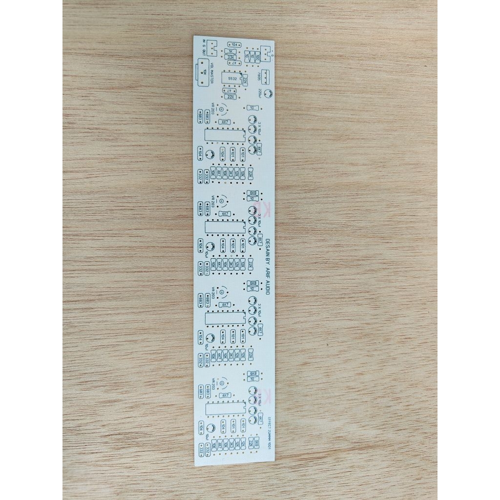PCB เอฟเฟกต์การเข้าถึง tull 4x IC pt2399 เส้นใย PCB fr3