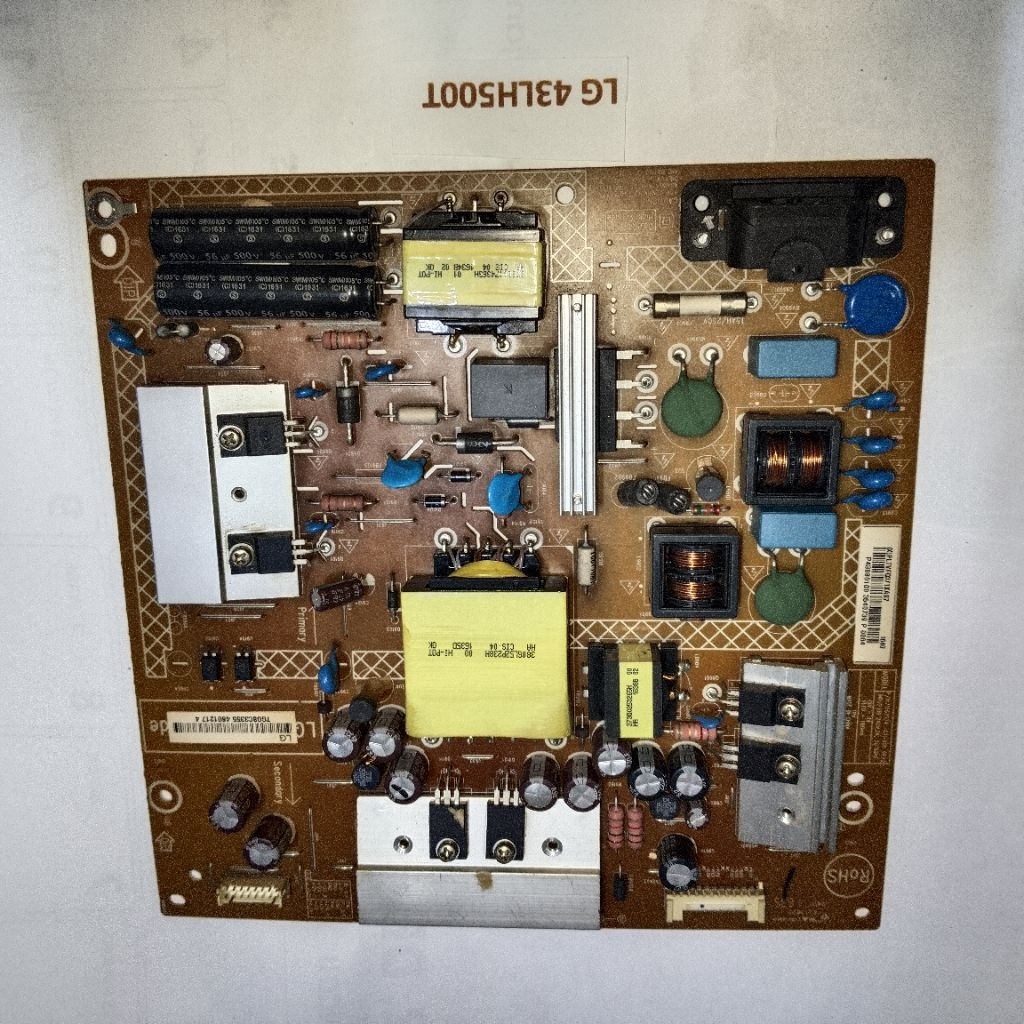 แหล่งจ่ายไฟทีวี LG 43LH500T ดั้งเดิม