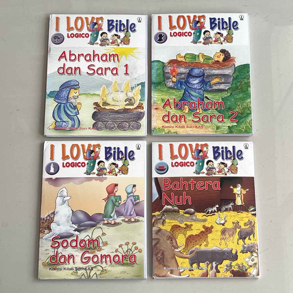 LOGICO I LOVE BIBLE Book Sodom และ Gomora บาท Nuh Abraham และ Sara