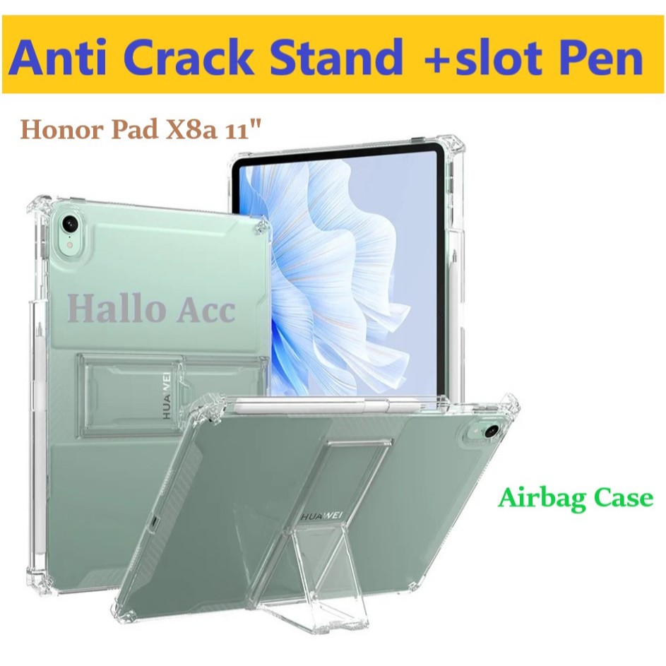 เคส HONOR PAD X8A | ป้องกันการแตก HONOR PAD X8A | ปลอกขาตั้งซิลิโคน