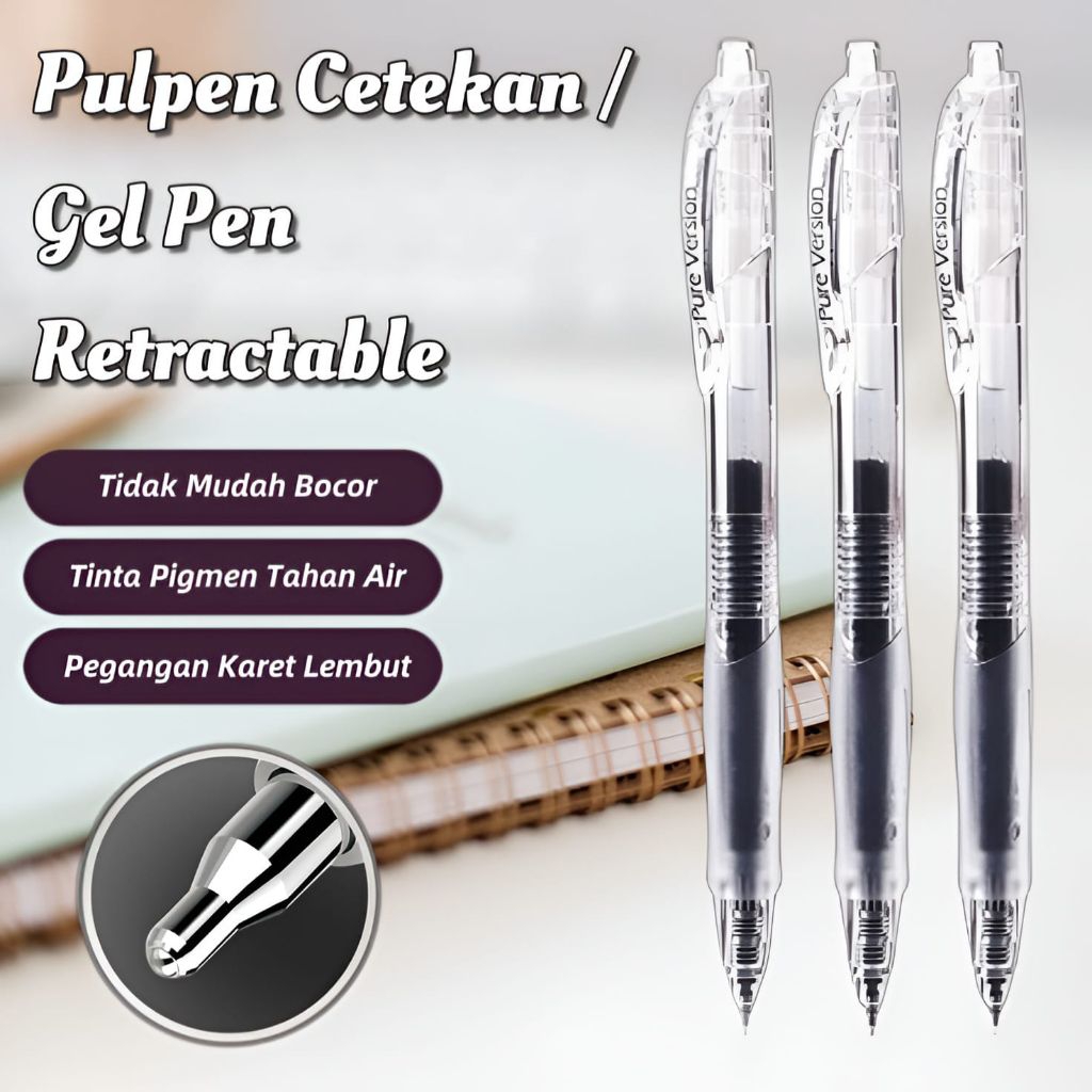 ปากกาลูกลื่น Black Ink Click 0.5mm Stand•Jshop•