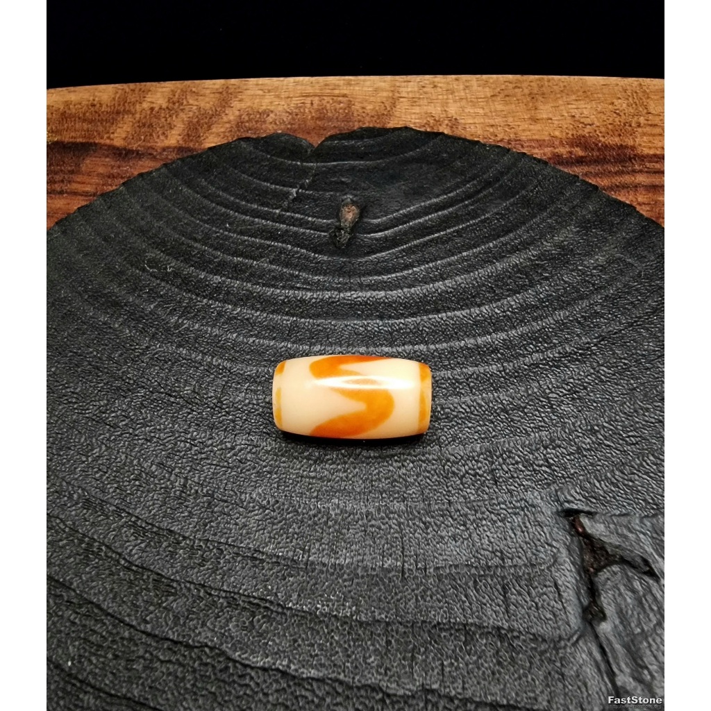 DZI หินทิเบต Blessed Tiger 20x11mm E2888A