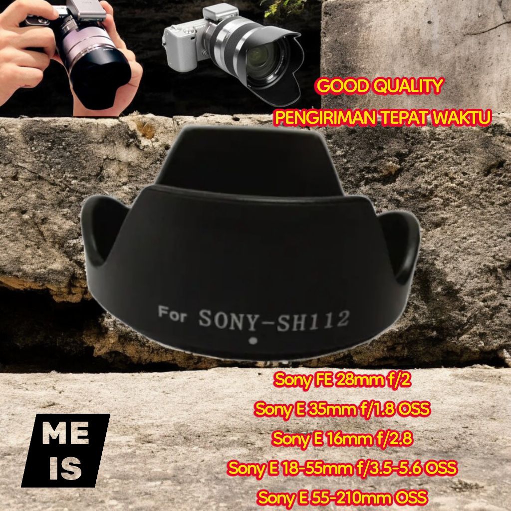 ฮูด Sony ALC-SH112 สําหรับ E 35mm F1.8 OSS / E 50mm F1.8 - เลนส์ฮูด