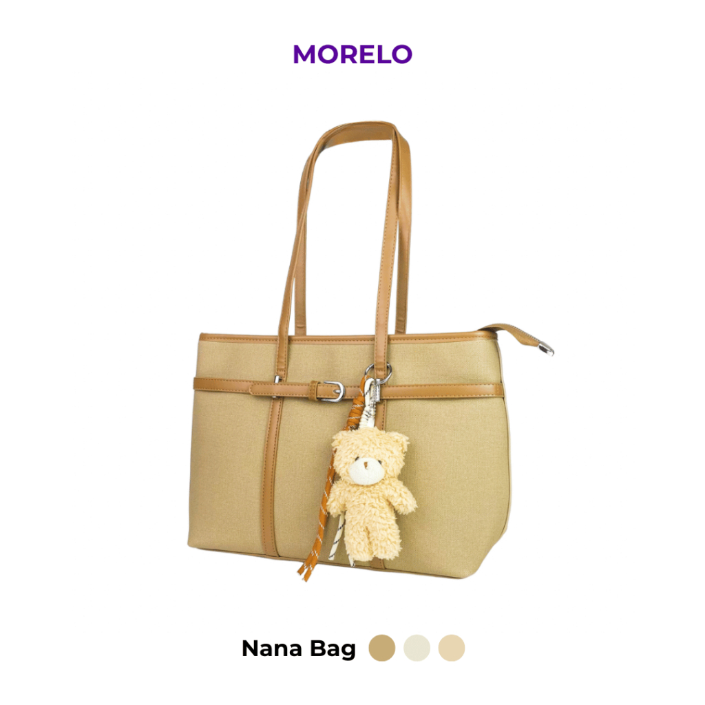 Morelo - Nana Bag Totebag Vintage Canvas Leather Women