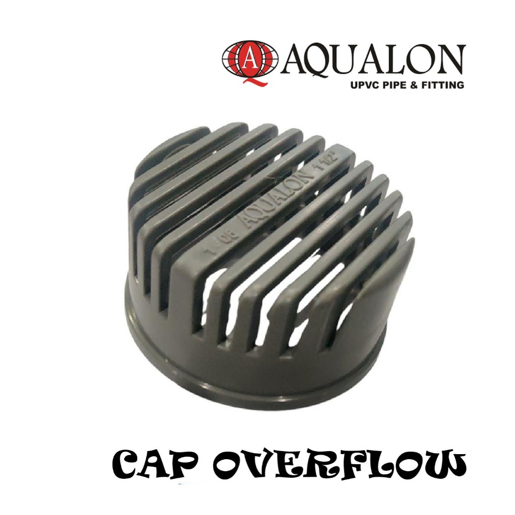 DOP CAP OVER FLOW 11/4" 11/2" นิ้วหมวก BIOPORI BIOPORI OVER FLOW AQUALON D DOP OVERFLOW 1-1/4 INCH 1