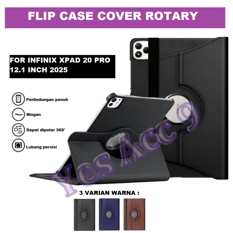 เคส INFINIX 20 PRO / INFINIX XPAD 20 PRO 12.1 INCH 2025 Flip Casing Cover หนังโรตารี