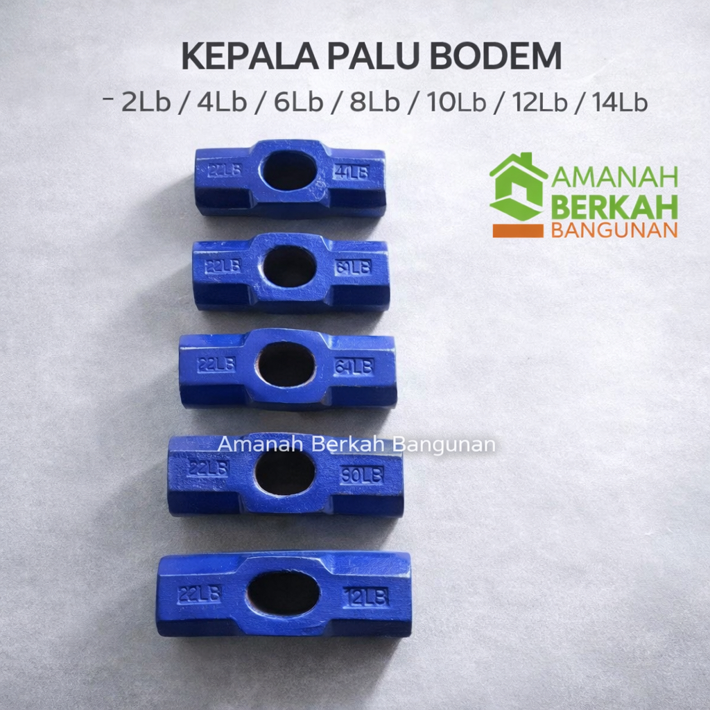ค้อนหิน / Bodem - ALPHA / เทียบเท่า - 2LB / 4 LB / 6LB / 8LB / 10LB / 12LB / 14LB - หัวค้อนหิน Bodem