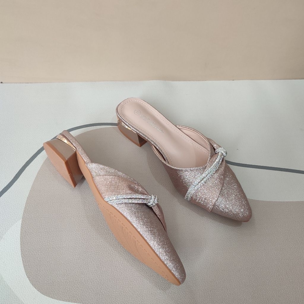 ST.MORITZ 888-755 CHAMPAGNE PARTY SANDALS รองเท้าปาร์ตี้ SLOP SANDALS EID SANDALS