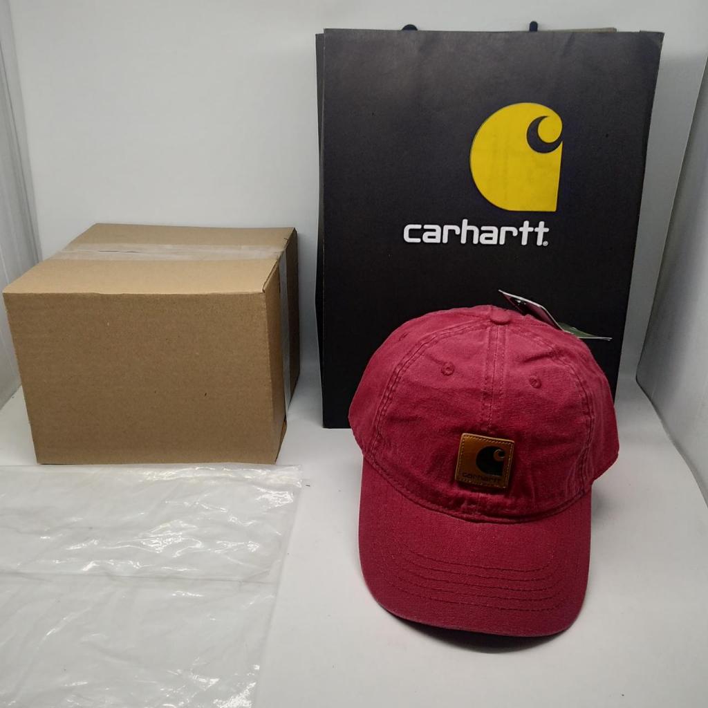 C-662 Snail Cap Fashion Car hartt Logo Leather Red