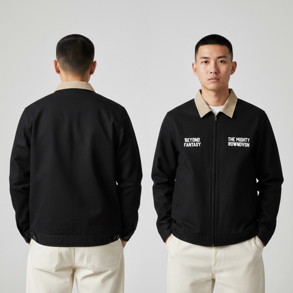 Rown Division Deck Jacket || เสื้อแจ็คเก็ตผ้าใบ Donington สีดํา