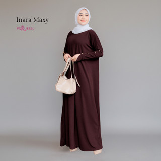 PRQUEEN | Inara Maxy Knit | Dress Wanita Kekinian | OOTD Gamis simple | Gamis Knit Premium | Maxy Knit Dress Lebaran 2027