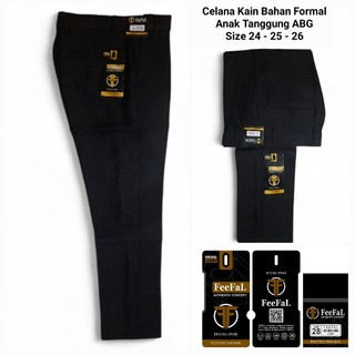 FEEFAL - Celana Panjang Anak Tanggung SD SMP SANTRI PESANTREN Size 24 25 26 Bahan Original 6-16Tahun