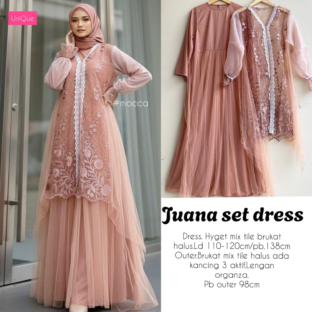 HQ เสื้อผ้าผู้หญิง JUANA SET DRESS จาก UNIQUe FASHION STORE