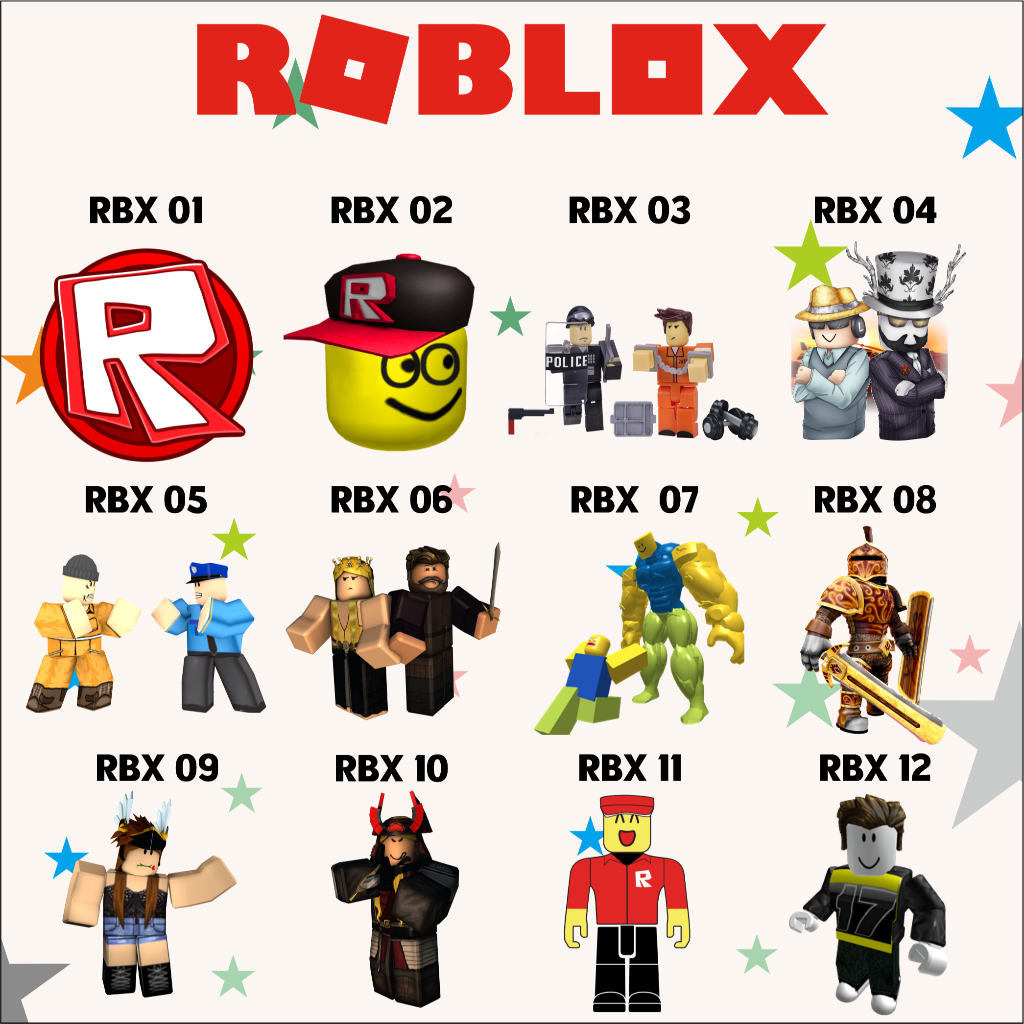 ROBLOX GAME MINECRAFT DTF IRON-ON SCREEN PRINTING STICKERS - BOOCHILD