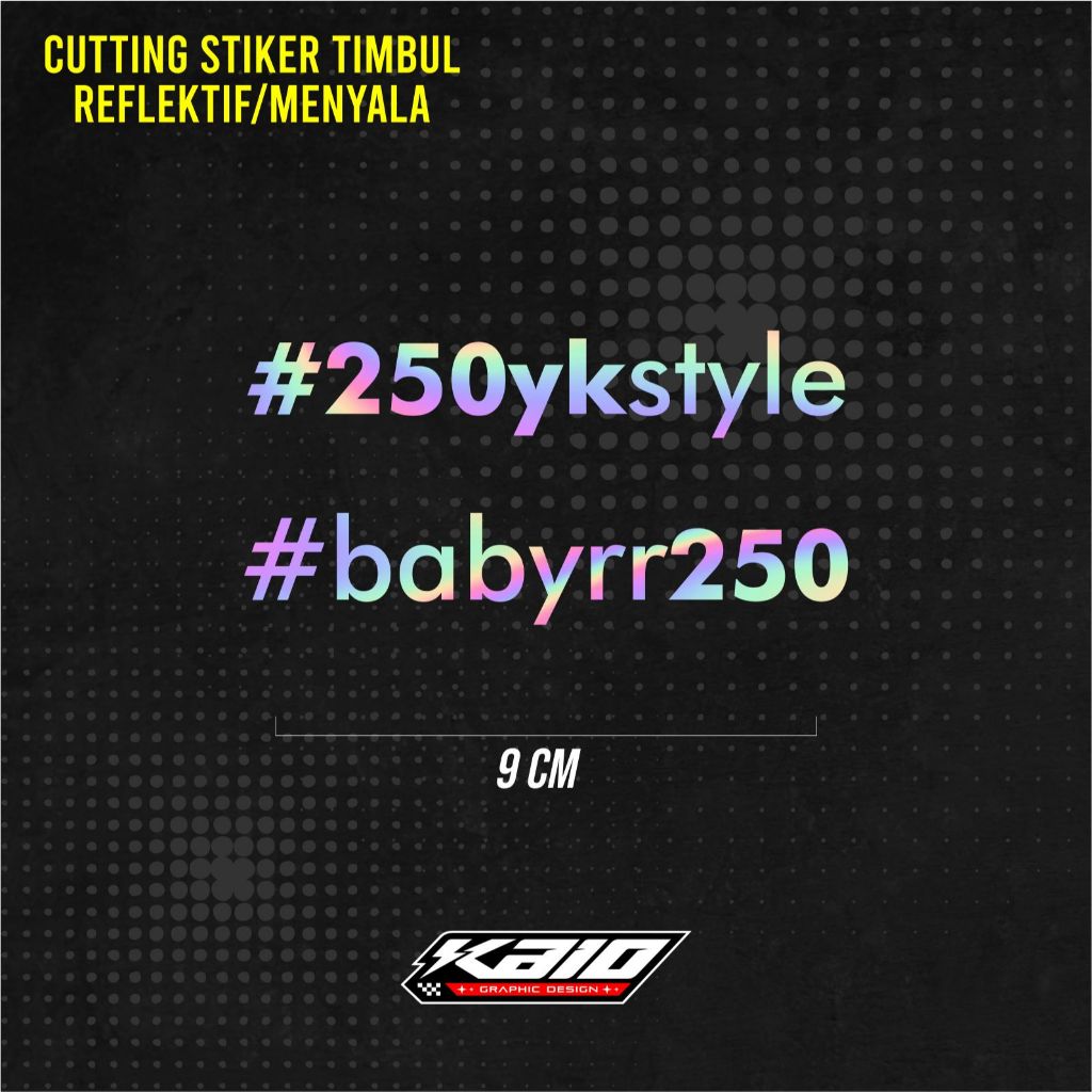 BABY RR 250 YK STYLE CBR250RR REVILLA DISASTER สติ๊กเกอร์