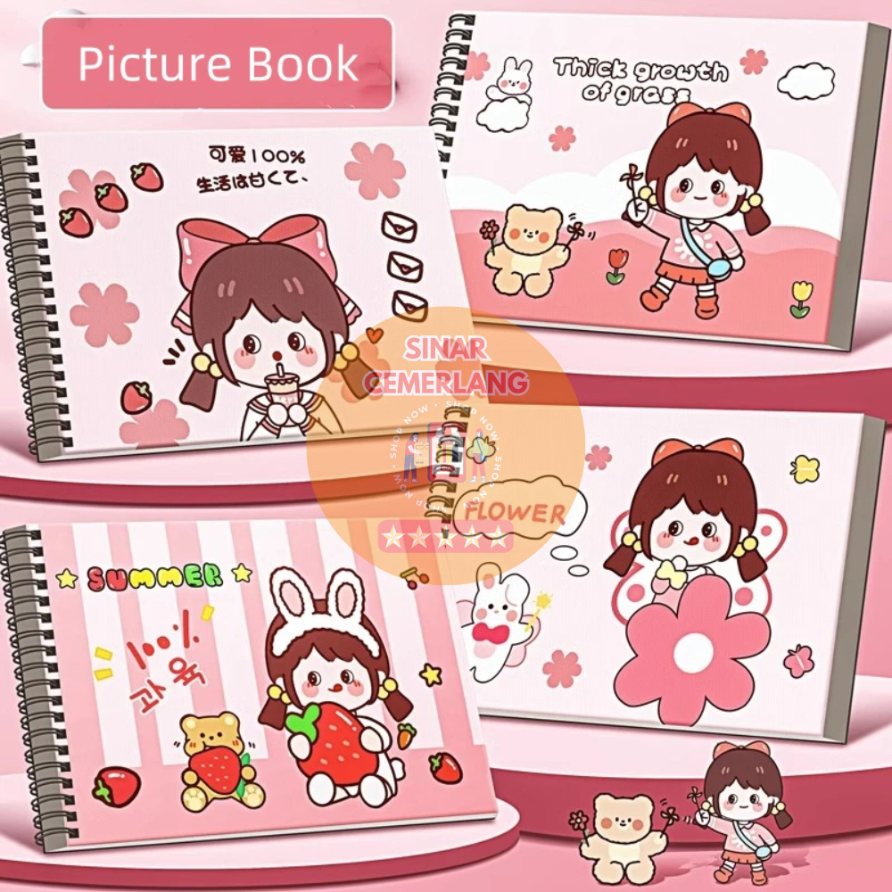 SC Aimilo A4 สมุดวาดภาพสําหรับเด็ก / สมุดวาดภาพธรรมดา A4 / สมุดวาดภาพ / สมุดวาดภาพ / สมุดวาดภาพสําหร