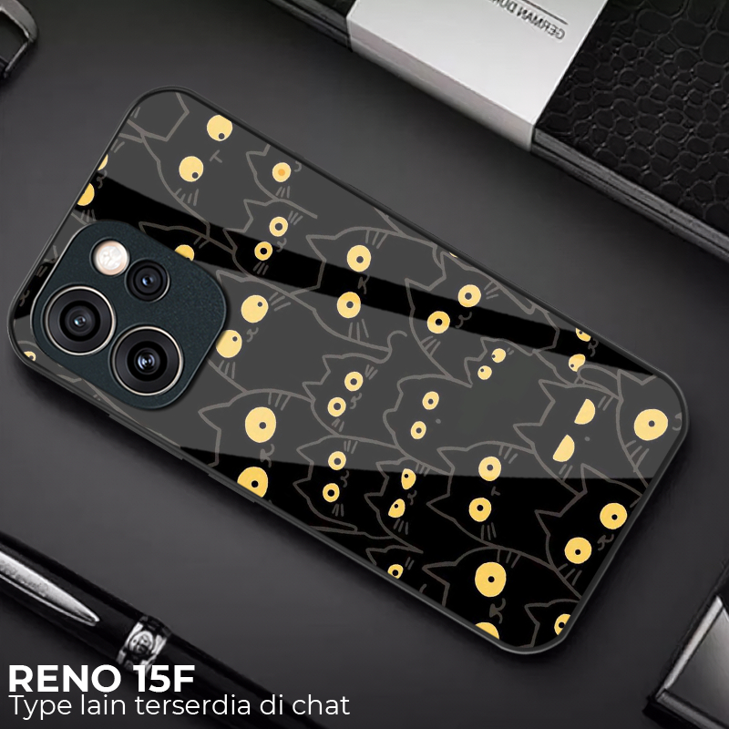 เคสโทรศัพท์ Oppo Reno 15F รุ่นล่าสุดของ HP ลายแมวน่ารัก พร้อมปกป้องกล้อง กันกระแทก เคสโทรศัพท์ Reno 